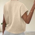 thumbnail image 4 of Generic Women's Knit Vest Sweater Sleeveless Floral Embroidery Round Neck Layering Top Spring Fall Casual Pullover, 4 of 5