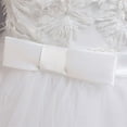thumbnail image 5 of Cethrio Flower Girls Dress Nets White Princess Dress Size 9-10 Years, 5 of 7