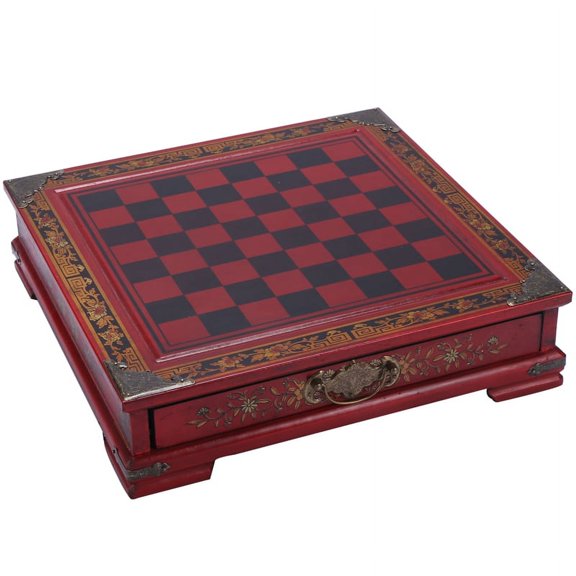 32Pcs/Set Wooden Table Chess Chinese Games Resin Vintage Collectibles Gift Chessman Christmas Birthday Premium Gifts Entertainment Board Game