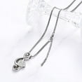 thumbnail image 5 of Crystal Music Note Urn Necklace for Ashes Stainless Steel Necklace Urn Cremation Memorial Ashes Holder Keepsake, 5 of 7