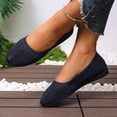 thumbnail image 4 of YgkuHd Slip-On Flats for Women Mesh Low-Cut Casual Shoes with Breathable Mesh Upper, Lightweight Plus Size Spring Summer Comfortable Footwear,Navy_40, 4 of 9