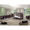 thumbnail image 4 of Santa Fe Mission Low Bunk Bed Twin over Twin - Bed End Ladder - Multiple Finishes - with Twin Size Under Bed Trundle, 4 of 11