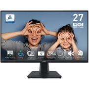 MSI Pro MP275Q 27" Class WQHD LED Monitor - 16:9 - Matte Black Color bezel - 27" Viewable - In-plane Switching (IPS) Technology - LED Backlight - 2560 x 1440 - 16.7 Million Colors - Adaptive Sync/F...