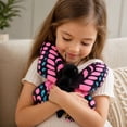 thumbnail image 5 of Butterfly Plush, 8.3 in Realistic Stuffed Butterfly, Soft Cuddly Insect Plushie for Kids Girls Room Decor and Birthday Gift - Pink, 5 of 6