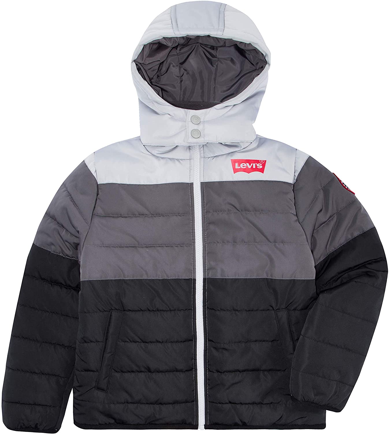 levi's black puffer jacket