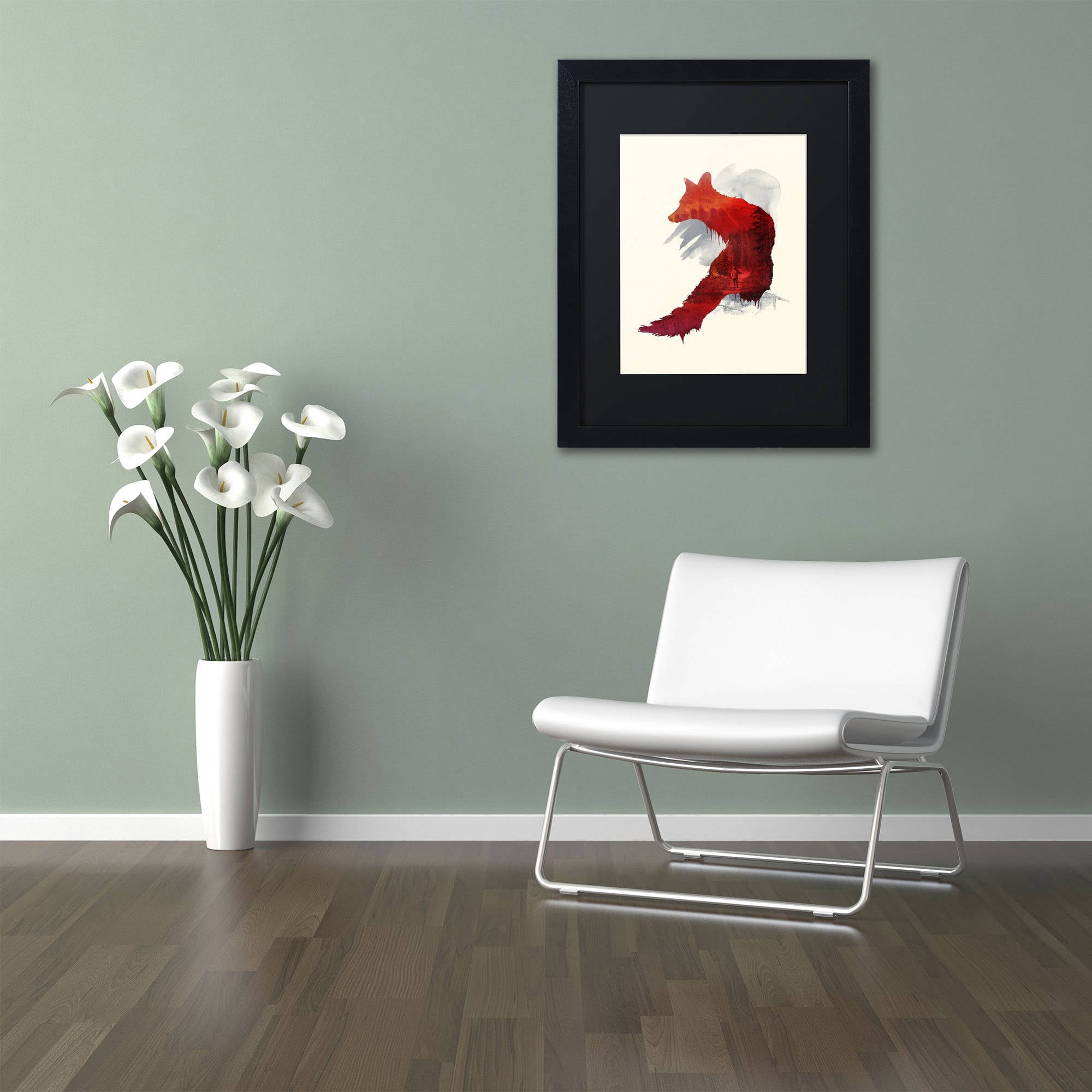 Trademark Fine Art 'Bad Memories' Canvas Art by Robert Farkas, Black Matte, Black Frame