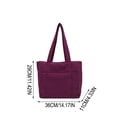 thumbnail image 3 of YiJuHui Large Tote Bag for Women, Waterproof Nylon Crossbody Shoulder Bag, Lightweight Casual Purse with Laptop Pocket, Spacious Work Commute Travel Everyday Carryall, 3 of 6