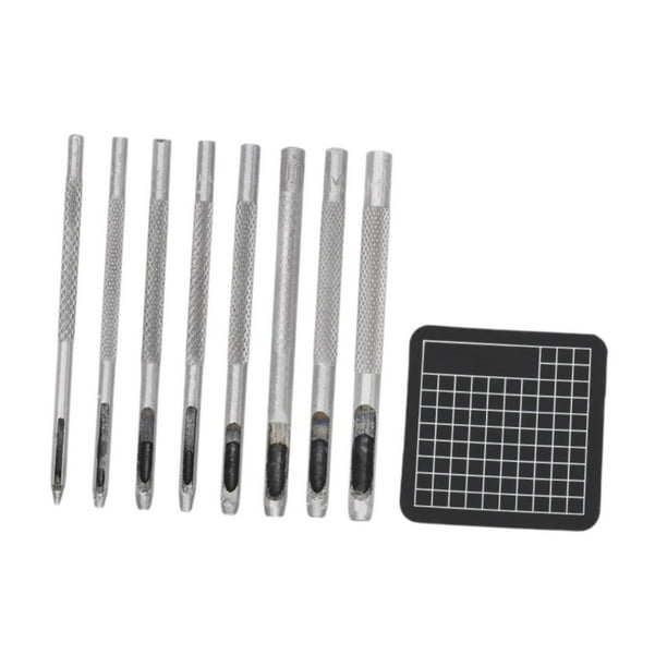 Perforadora de cuero Macarena Kit de bricolaje de Acero resistente perforadora hueca para cinturones telas correas de reloj Estilo B