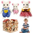 thumbnail image 4 of Juguete Familiar Conejo Peluche Figura Esponjosa Bonita Regalo Interactivo 3 Uds para Niñas, 4 of 9