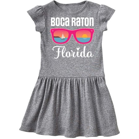 

Inktastic Boca Raton Florida Vacation Gift Toddler Girl Dress
