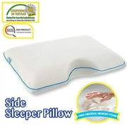 Side Sleeper Pillow - Cervical Pillow - Shoulder Pillow - Memory Foam Pillow - Medium Firm Pillow CPAP Pillow Bamboo Pillow CASE Comfyt Orthopedic Pillow Supports Natural Posture and Neck Bed Pillow