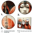 thumbnail image 3 of Designart "Tribes Yoruba African Masquerade II" African Tribes Floater Framed Wall Art Living Room, 3 of 7