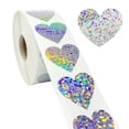 thumbnail image 1 of Pegatinas con purpurina para recompensa de niños, rollo de pegatinas pequeñas de 500 piezas para pared, manualidades y profesores de aula2368, 1 of 8