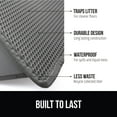thumbnail image 3 of GORILLA GRIP Waterproof Cat Litter Mat, Easy to Clean Honeycomb Waste Trapping Mats, 30x24 Gray, 3 of 9