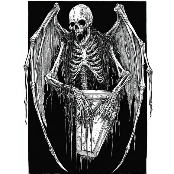 Paint by Numbers for Adults Kids Beginner Dead-Winged Gravekeeper DIY Acrylic Painting by Numbers Kits with Brushes Acrylic Pigment Home Decoration Gifts 16 x 20 inch