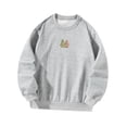 thumbnail image 4 of Sudadera para mujer, ropa de calle sin capucha, jersey con estampado de de Navidad, ropa deportiva para caminar por la calle, compras al aire , metro M, 4 of 10