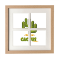 thumbnail image 1 of Marco de madera Unbranded para planta Verde cactus suculentas 27.8 x 27.8 cm, 1 of 4