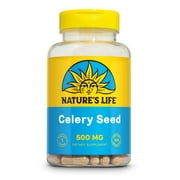 Nature's Life Celery Seed 500 mg | Cardiovascular, Circulation and Brain Health Support Supplement | 100ct