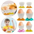 thumbnail image 4 of Egg Cups For Soft Boiled Eggs, Cartoon Egg Holders Soft Hard Boiled Egg Cups, Duck Egg For Breakfast Feet Fun Eggs, Tray, 4 of 8