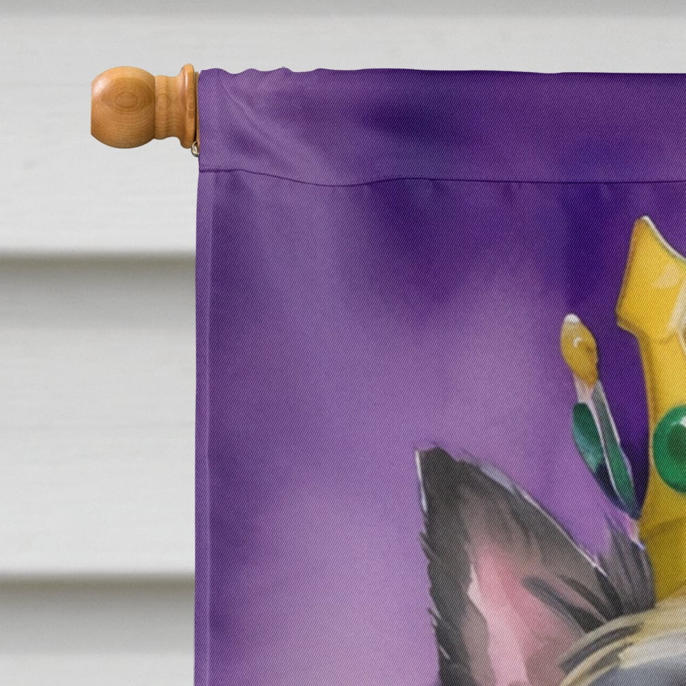 Cairn Terrier King of Mardi Gras House Flag 28 in x 40 in