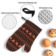 thumbnail image 3 of Naloa Vintage Pumpkin Pattern Oven Mitts and Pot Holders 4 pcs Set, Cooking Baking Grilling Kitchen Oven Glove for Cooking, 3 of 6