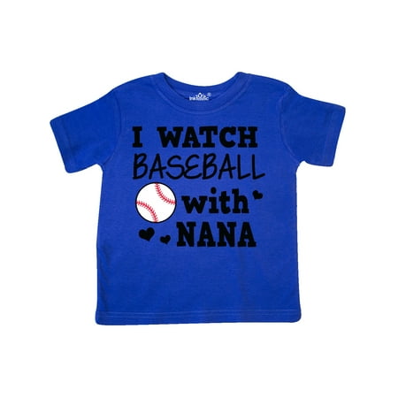 

Inktastic I Watch Baseball with My Nana Gift Toddler Boy or Toddler Girl T-Shirt