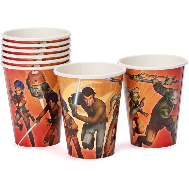 Star Wars Rebels 9 oz. Paper Party Cups, 8 Count, Party Supplies