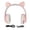 Pink, variant on YAHHU Glowing Cat Ears Bluetooth Headphone Bass Foldable Wireless Headwear Breathing Lamp Headset Khaki