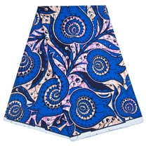 African Fabric 100% Cotton Ankara Wax Print Fabric soft 6 Yards Cloth for Party Dress