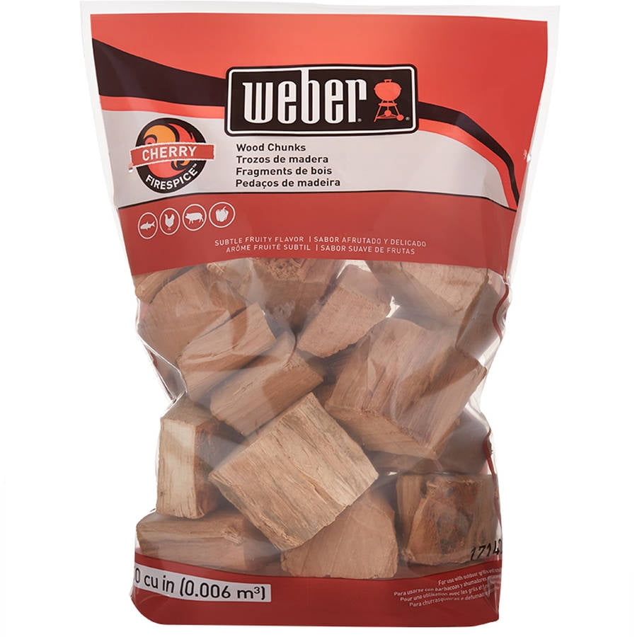 Weber Cherry Wood Chunks, 350 Cu. In. bag