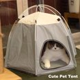 thumbnail image 4 of Tienda de campaña para mascotas, impermeable, resistente a los arañazos, de tela Oxford, plegable, hexagonal, 4 of 8