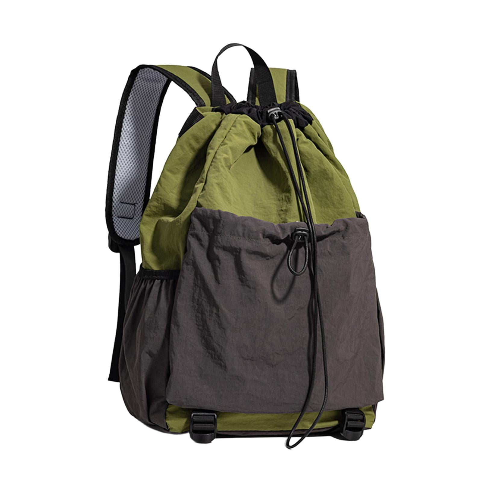 GARENDE Drawstring Backpack Badminton Backpack Daypack Professional Tennis Racket Bag Racquet Carrying Bag for Pickleball Gym Fitness Green
