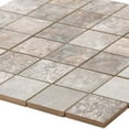 thumbnail image 4 of The Tile Life Wells Stone Slate 2" x 2" Multi Brown Porcelain Mosaic Tile, Case of 11, 4 of 9