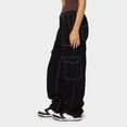 thumbnail image 4 of Sngxgn Women Cargo Pants Casual Street Loose Trousers(Black,XL), 4 of 9