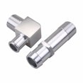 thumbnail image 1 of 2pc Heater Hose Fitting 3/4" Water Pump 5/8" 90° Intake for Chevy SBC V8 Engines, 1 of 5