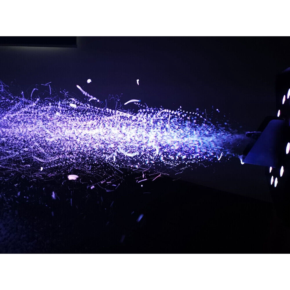 1500W Wireles Snow Machine with RGB LED Light+Remote DJ Snowflake Machine Party