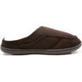 thumbnail image 4 of ABSOLUTE FOOTWEAR Mens/Gents Mules/Slippers/Indoor Shoes with Faux Fur Inner - Dark Brown - US 11, 4 of 7