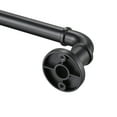 thumbnail image 3 of Eclipse Somerton 3/4" Pipe Blackout Wrap Curtain Rod, 66-120", Matte Black, 3 of 8