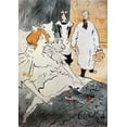 thumbnail image 2 of Toulouse-Lautrec, Henri 11x14 Black Ornate Wood Framed with Double Matting Museum Art Print Titled - Qui, LArtisan Moderne, 2 of 4