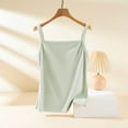 thumbnail image 4 of Elabch Tank Top with Built in Bra for Women Cotton Sleepwear Top Casual Solid Summer Tank Tops Green XL, 4 of 6