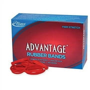 Alliance Rubber 96645 Advantage Rubber Bands Size #64, 1 lb Box Contains Approx. 320 Bands (3 1/2" x 1/4", Red)