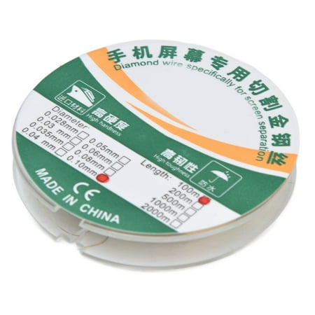 

Wire Saw 100 Meters Molybdenum Alloy Large Tension 3000-4000Mpa High Hardness Cutting Line For Phone Screen Φ0.08mm Φ0.10mm