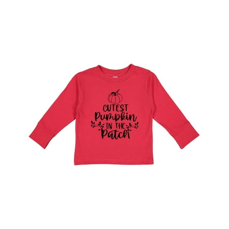 

Inktastic Thanksgiving Cutest Pumpkin in The Patch Gift Toddler Boy or Toddler Girl Long Sleeve T-Shirt