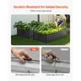 thumbnail image 4 of VEVOR Metal Raised Garden Bed, 6 x 3 x 1.5 ft Outdoor Galvanized Planter Box, with Open Bottom, Large Planter Raised Bed for Gardening Vegetables, Flowers, Herbs, and Succulent Plants, Dark Gray, 4 of 9