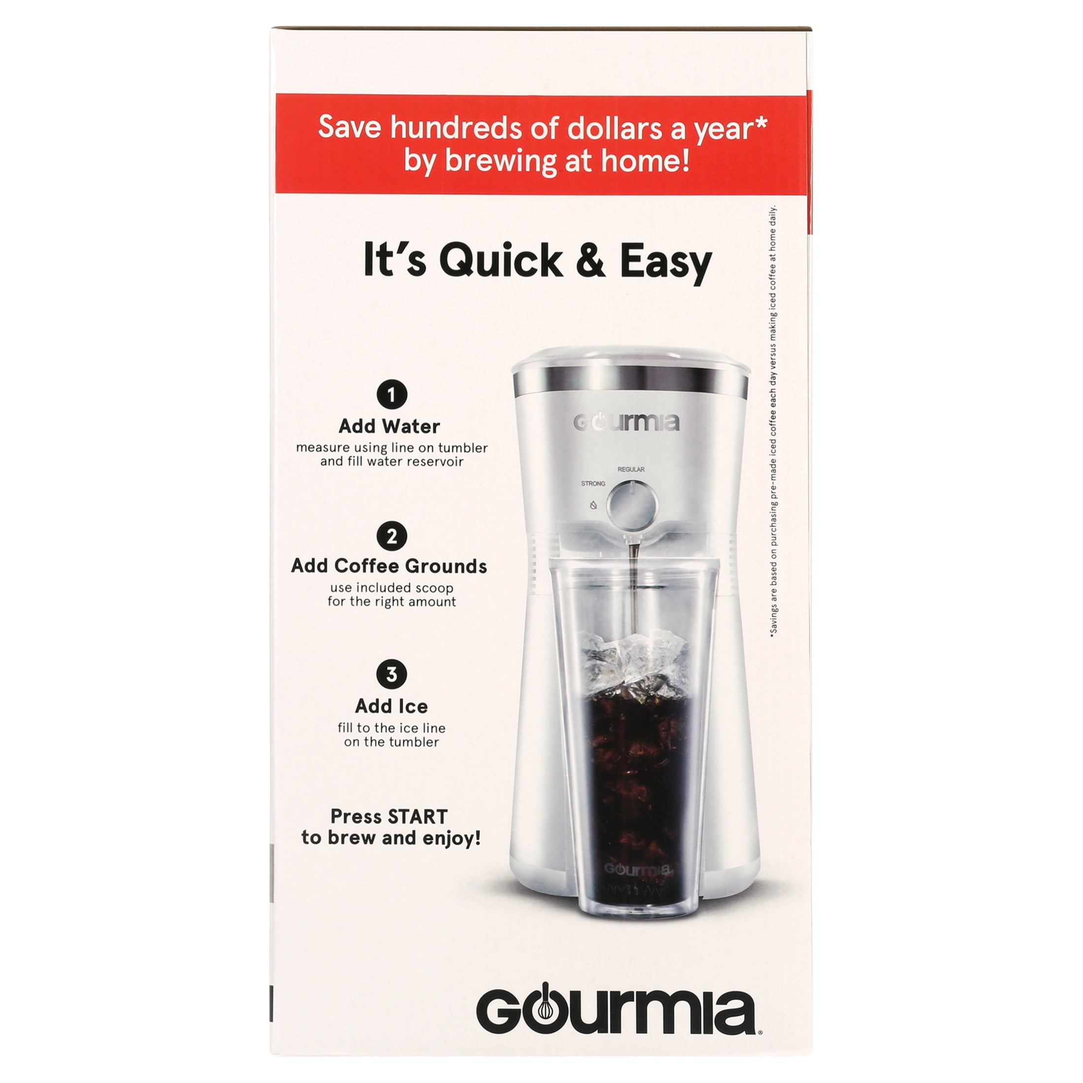 Gourmia Programmable 12-Cup Hot & Iced Coffee Maker, Stainless Steel – ASA  College: Florida