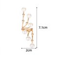 thumbnail image 5 of ievspot Women Ring Exaggerted Faux Pearl Rhinestone Opening Electroplated Prom Party Index Finger Ring Irregular Lady Jewelry, 5 of 8
