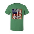 thumbnail image 3 of By His Blood We Are Healed Inspirational/Christian Men's Graphic T-Shirt, Kelly, Large, 3 of 5