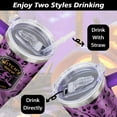 thumbnail image 4 of Halloween Tumbler 40 oz Halloween Tumblers with Handle and Straw Purple Witchy Stainless Steel Insulated Coffee Cups Mugs Halloween Gifts Stuff for Women Girls, 4 of 6