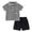 A111-Black, variant on Boy Athletic Outfit Sets Baby Boy Toddler Summer Outfit Short Sleeves T-Shirt Tee Tank Tops Joggers Casual Elastic Shorts 2Pcs Set Cartoon Print Summer Dailywear Set 3-4 Years