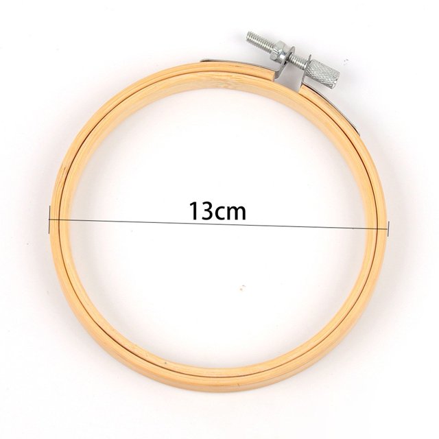 BUYISI 1Pc Embroidery Hoops Tool 8-26Cm Embroidery Wooden Frame Circle Embroidery Shed Hoop Ring For Diy Cross Stitch Needle Craft Tool 13Cm